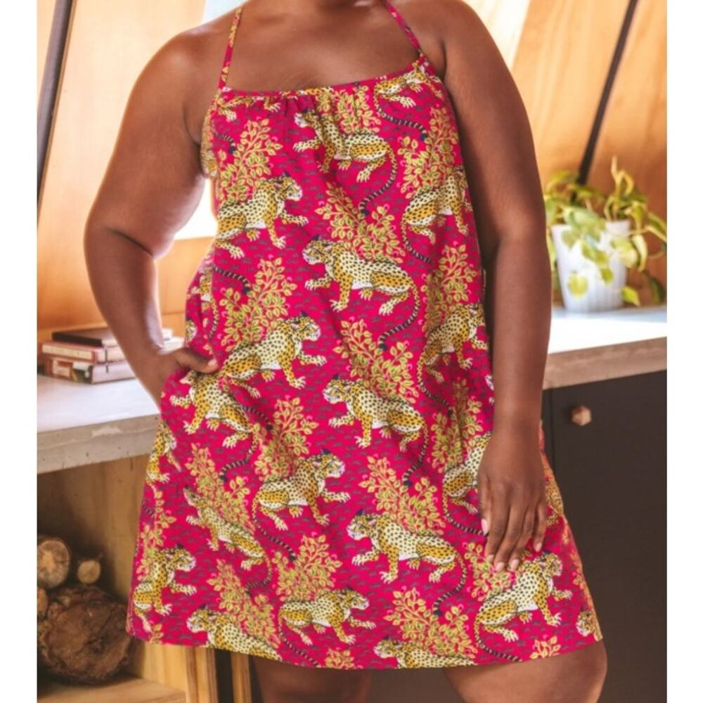 Printfresh Cami Nightgown in Hot Pink Bagheera Size 5X Plus Lounge Sleepwear